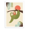 Art-Poster 50 x 70 cm - Mama Sloth - Jay Fleck