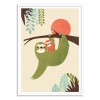 Art-Poster 50 x 70 cm - Mama Sloth - Jay Fleck