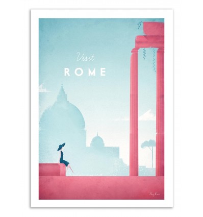 Art-Poster 50 x 70 cm - Visit Rome - Henry Rivers