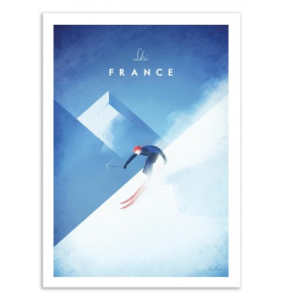 Art-Poster 50 x 70 cm - Ski France - Henry Rivers