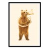 Art-Poster 50 x 70 cm - The bear and it's Helicon - Florent Bodart