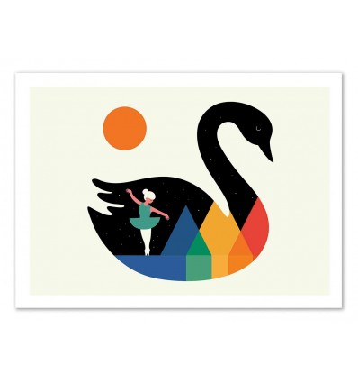 Art-Poster 50 x 70 cm - Swan Dance - Andy Westface