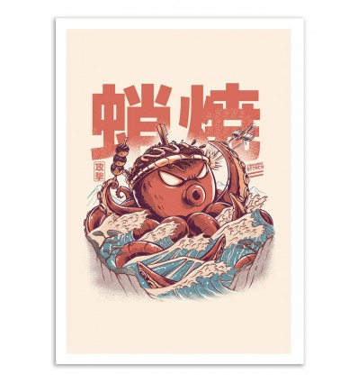 Art-Poster - Takoyaki Attack - Ilustrata