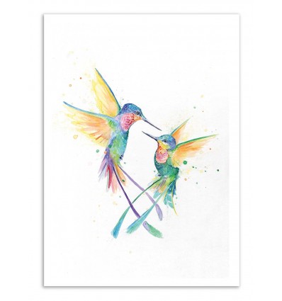 Art-Poster - Happy Humminbirds - Marc Allante
