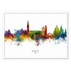 Art-Poster - Venice Italy Skyline (Colored Version) - Michael Tompsett